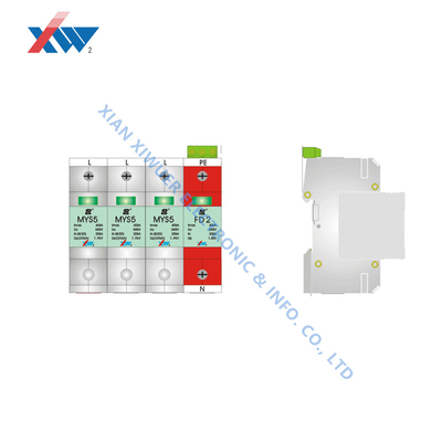 Bảo vệ sóng điện 420V AC 20kA 4P nguồn điện thông minh Photovoltaic bảo vệ sét gia dụng