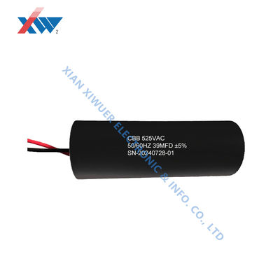 Giá tốt CBB Chất điện tụ phim xi lanh 84uF 525VAC 60Hz 2 dây 55x145mm chạy Chất điện tụ cho máy nén không khí trực tuyến