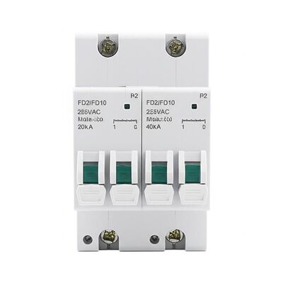 FD2/FD10 255VAC Surge Protective Device with 20kA Rated and 40kA Maximum Inrush Current for N-PE Protection
